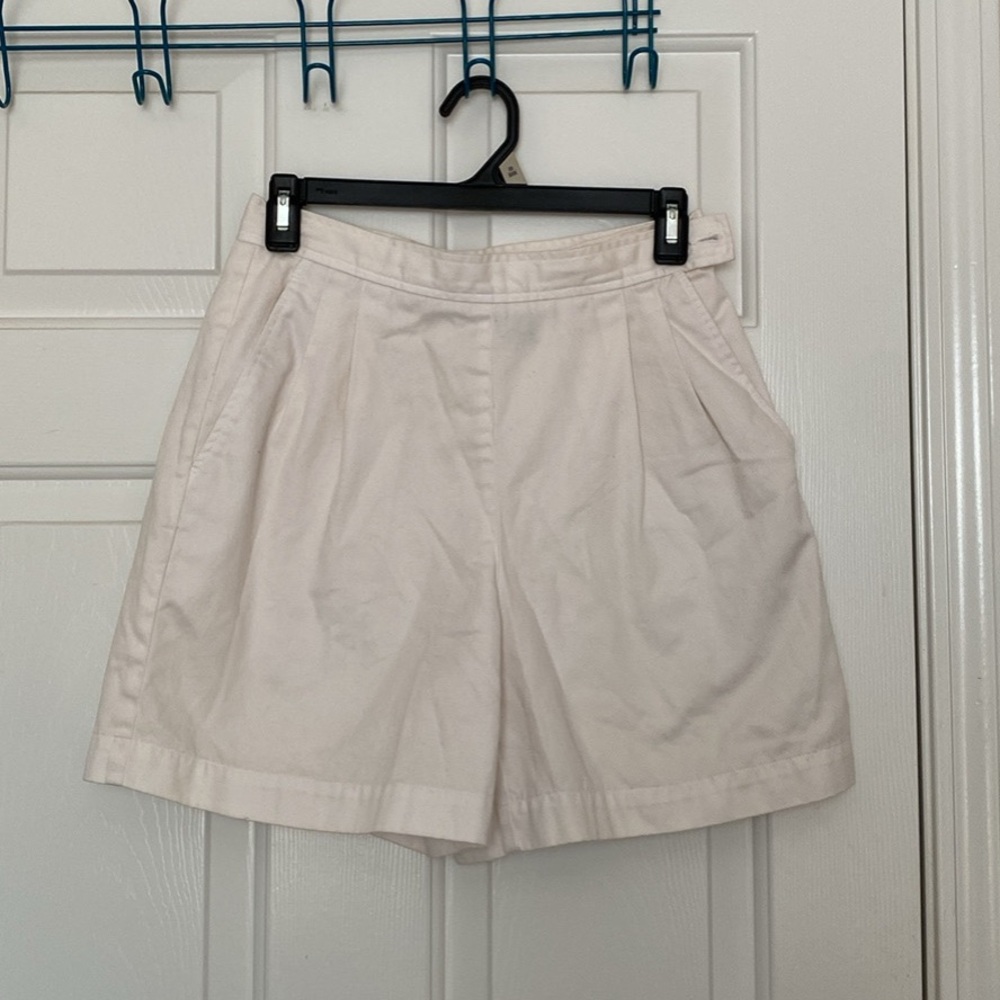 Women's White Vintage Shorts